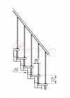 Модульная малогабаритная лестница Линия - превью фото 3